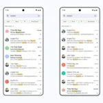 Giao diện tìm kiếm Gmail với tính năng Most Relevant và Most Recent