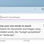 Giao diện tìm kiếm ngữ nghĩa trong File Explorer trên Windows 11