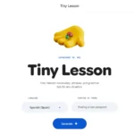 Giao diện tính năng Tiny Lesson của Google Little Language Lessons mô phỏng cuộc hội thoại mini thực tế