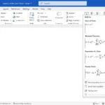 Giao diện trình soạn thảo công thức toán học trong Microsoft Word