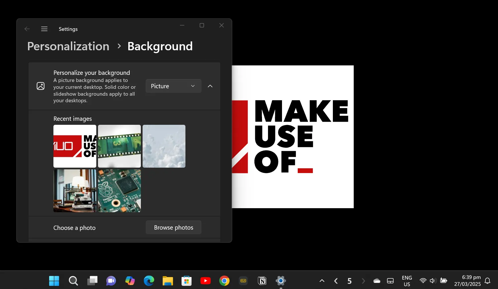 Giao diện tùy chỉnh màn hình ảo Windows 11 với các tùy chọn đổi tên và thay đổi hình nền.