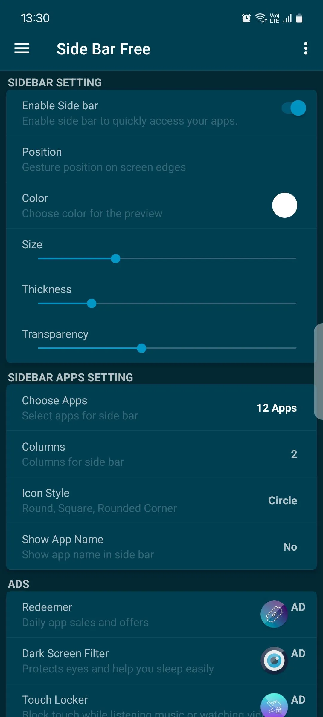 Giao diện tùy chỉnh thanh Side Bar trên Android
