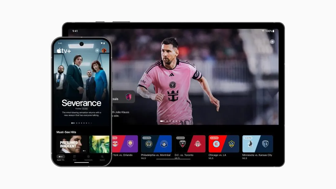 Giao diện ứng dụng Apple TV Plus trên thiết bị Android, thể hiện khả năng truy cập nội dung cao cấp của Apple trên nền tảng di động Android.