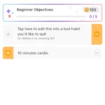 Giao diện ứng dụng Habitica với các nhiệm vụ, thói quen và vật phẩm nhân vật RPG