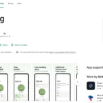Giao diện ứng dụng Moto Tag trên Google Play Store, cần cập nhật để bật tính năng UWB