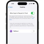 Giao diện yêu cầu cấp quyền theo dõi ứng dụng trên iPhone, minh họa cách người dùng có thể từ chối để bảo vệ dữ liệu vị trí và quyền riêng tư cá nhân.
