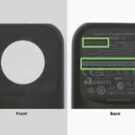 Hình ảnh mặt trước và mặt sau sạc dự phòng Belkin BoostCharge Pro 10K cho Apple Watch, model BPD005, minh họa chi tiết nhận biết sản phẩm bị thu hồi.