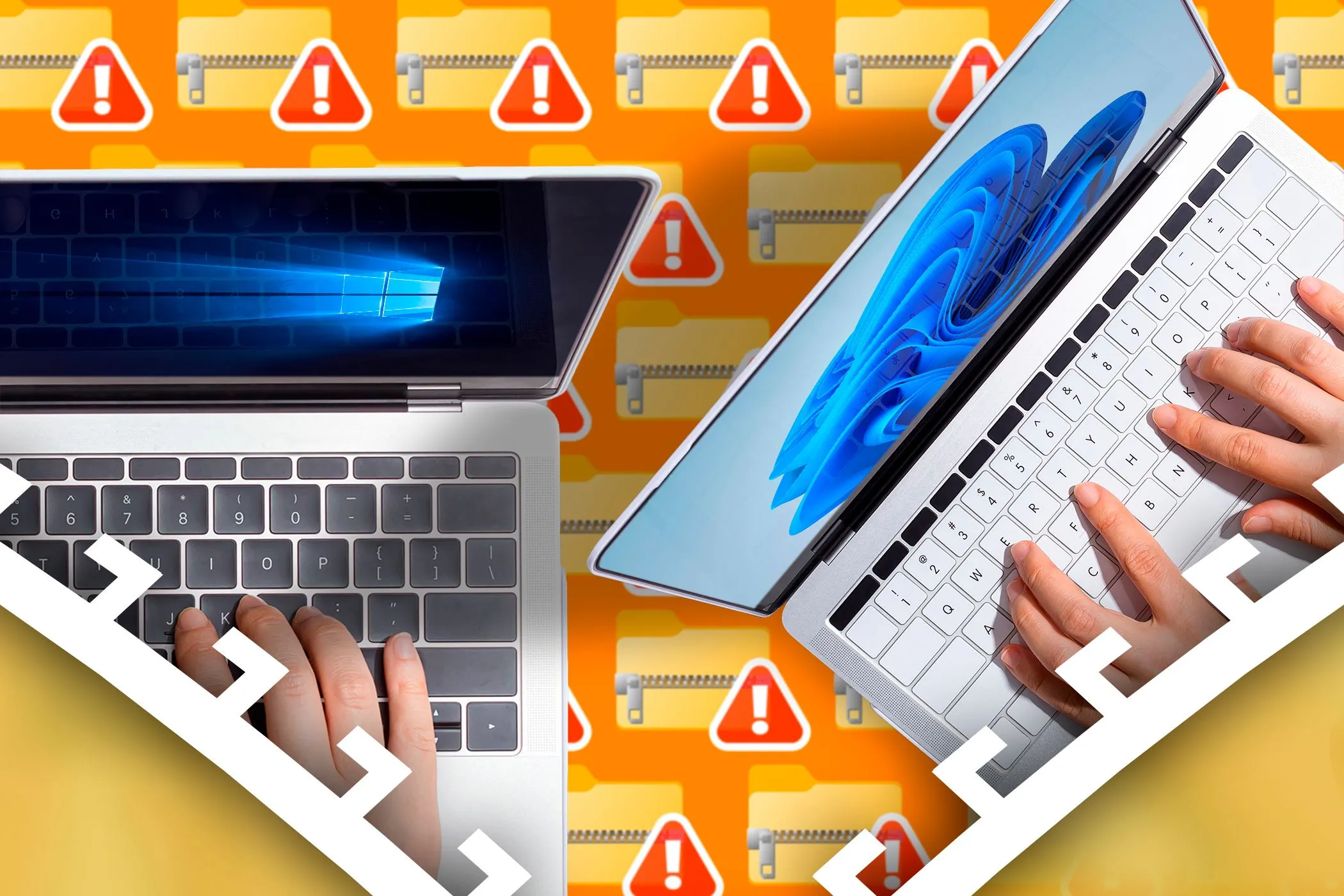 Hình ảnh minh họa các lỗi sao lưu dữ liệu thường gặp trên máy tính Windows và tệp tin nén bị hỏng