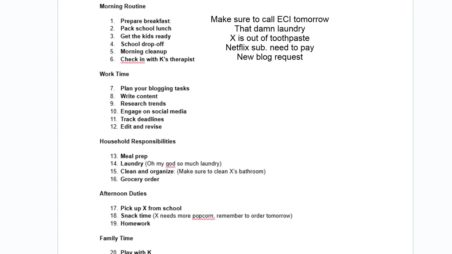 Hình ảnh minh họa một danh sách công việc (to-do list) dài và chi tiết, cho thấy sự choáng ngợp khi có quá nhiều mục cần thực hiện.