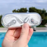 Hộp sạc Nothing Ear (open) trong suốt và tai nghe Nothing Ear (open) thiết kế độc đáo