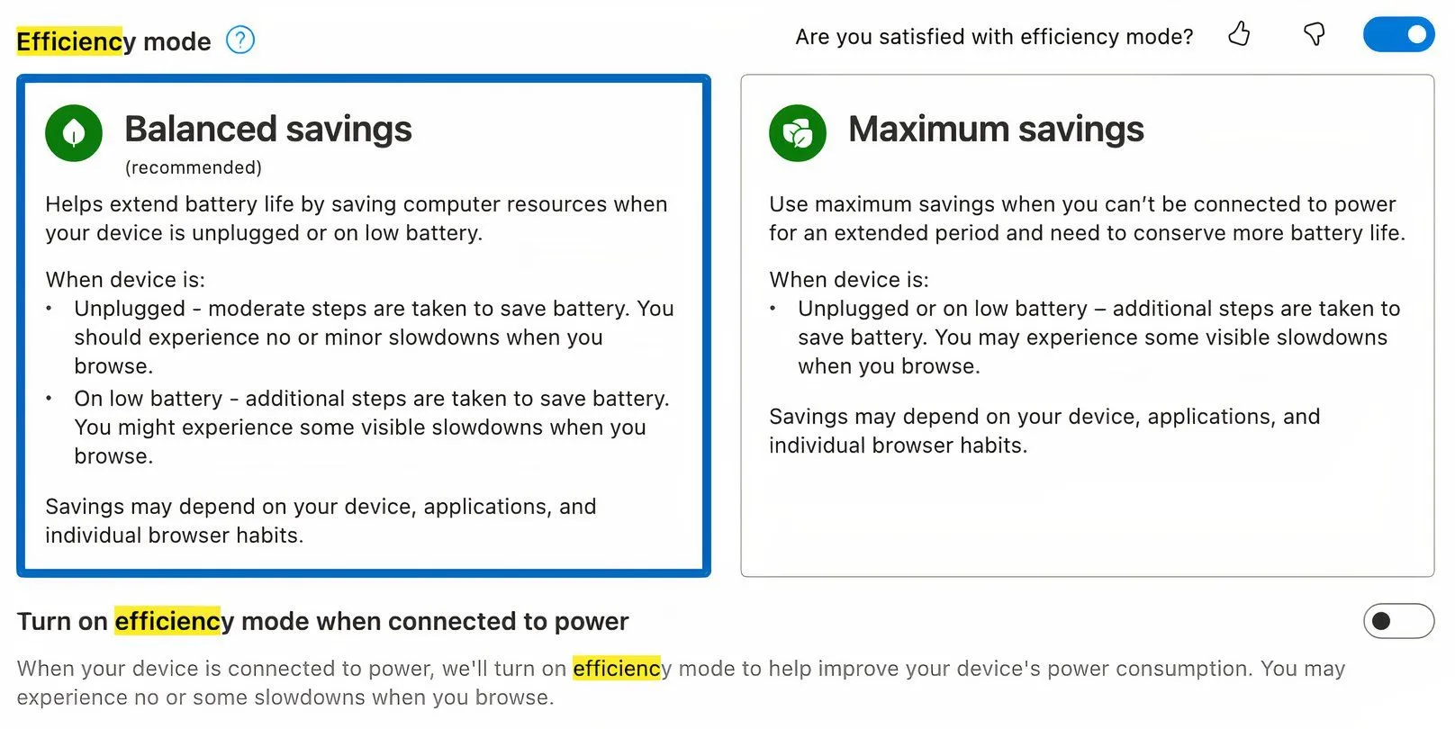 Hướng dẫn kích hoạt chế độ hiệu suất trên Microsoft Edge