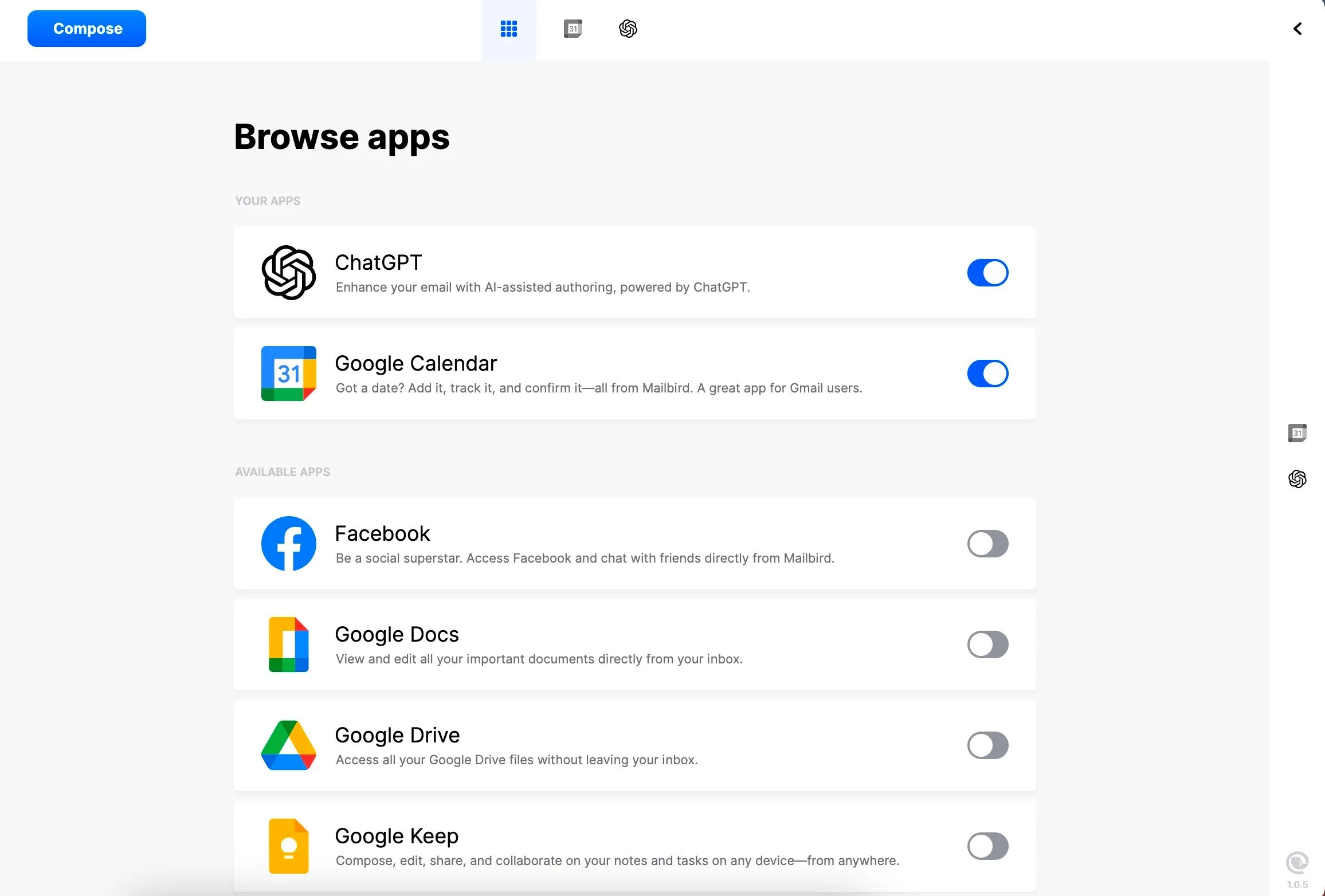 Hướng dẫn tích hợp Gmail với Mailbird trong ứng dụng