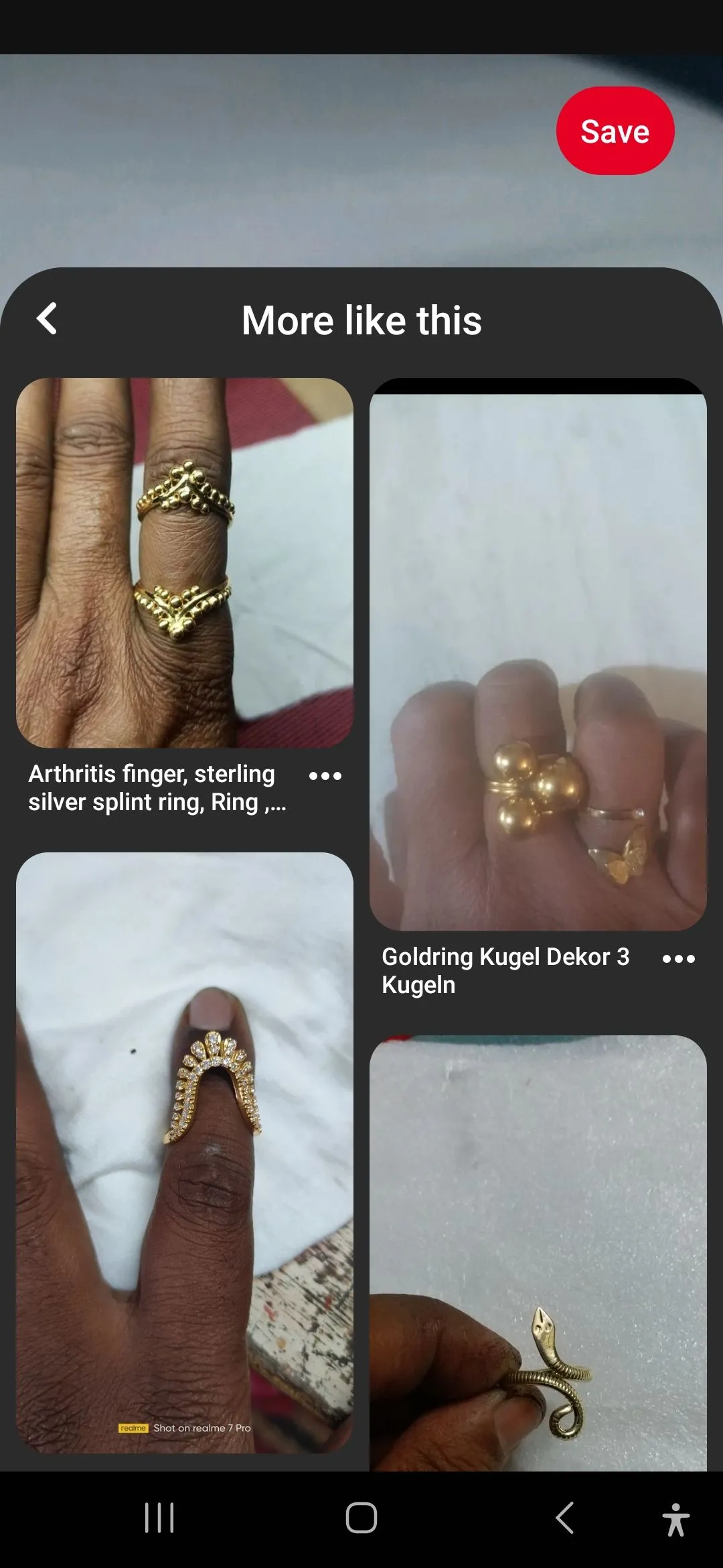 Kết quả tìm kiếm hình ảnh của Pinterest hiển thị các gợi ý trang trí nội thất