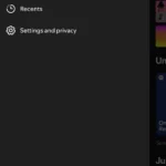 Màn hình cài đặt Spotify hiển thị tùy chọn "Cài đặt và quyền riêng tư"