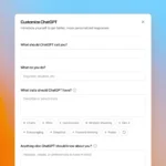 Màn hình giao diện Custom Instructions mới của ChatGPT trên web, hiển thị các tùy chọn cá nhân hóa chatbot như tính cách và thông tin người dùng.