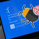 Màn hình lỗi Windows 11 với biểu tượng bug, minh họa những vấn đề người dùng thường gặp.