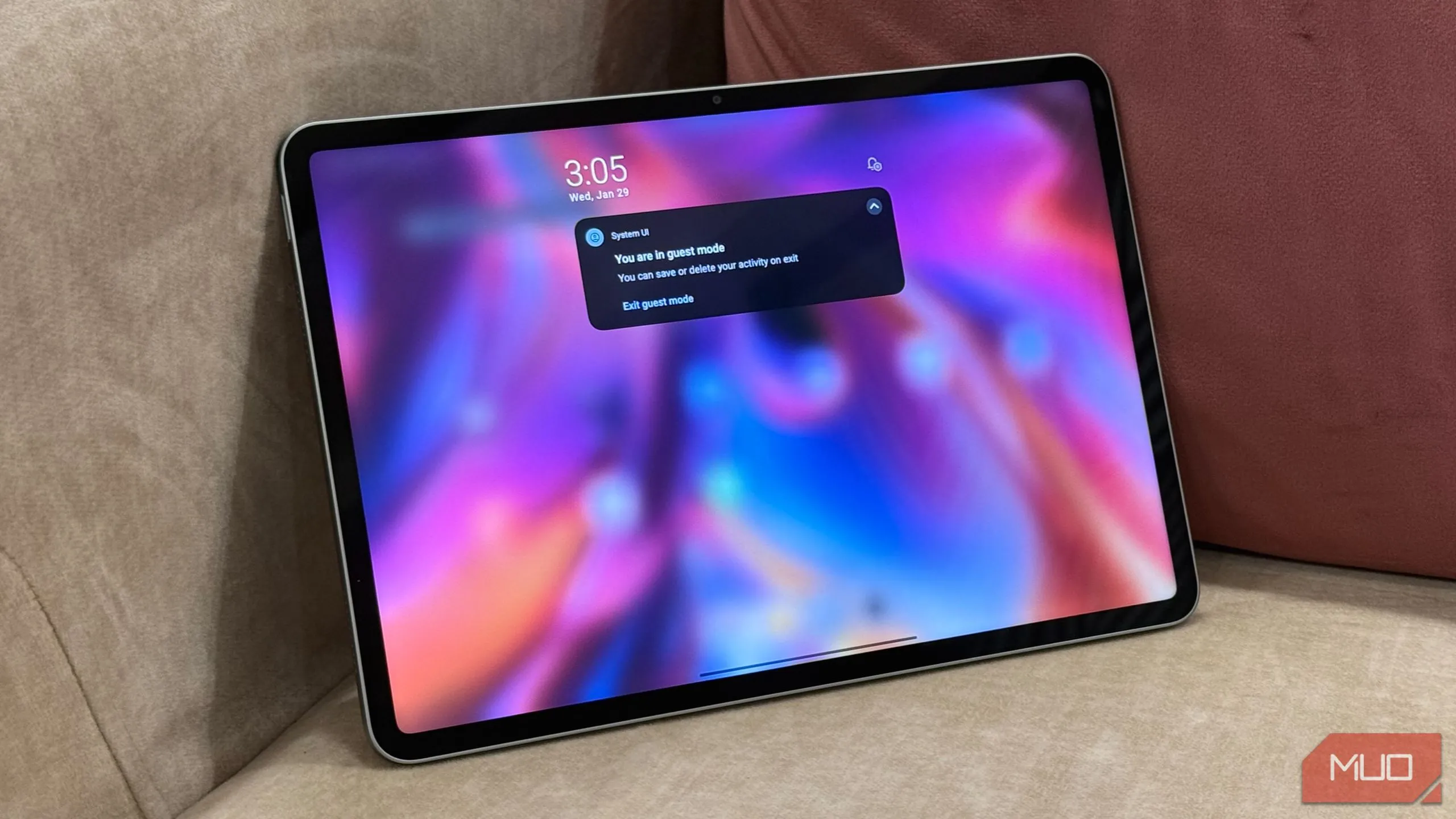 Màn hình quản lý hồ sơ người dùng khách trên Xiaomi Pad 7, minh chứng cho khả năng chia sẻ thiết bị tiện lợi.