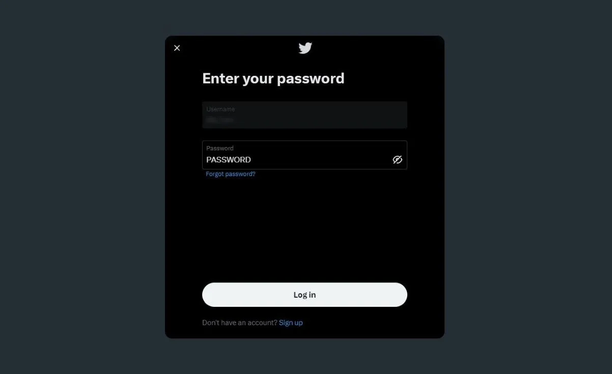 Mật khẩu yếu hiển thị trên giao diện đăng nhập Twitter, cảnh báo rủi ro bảo mật