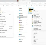 Menu ngữ cảnh Windows 11 và menu chuột phải cổ điển Windows 10 so sánh cạnh nhau