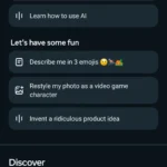 Meta AI ứng dụng độc lập giao diện chính với các gợi ý và tính năng