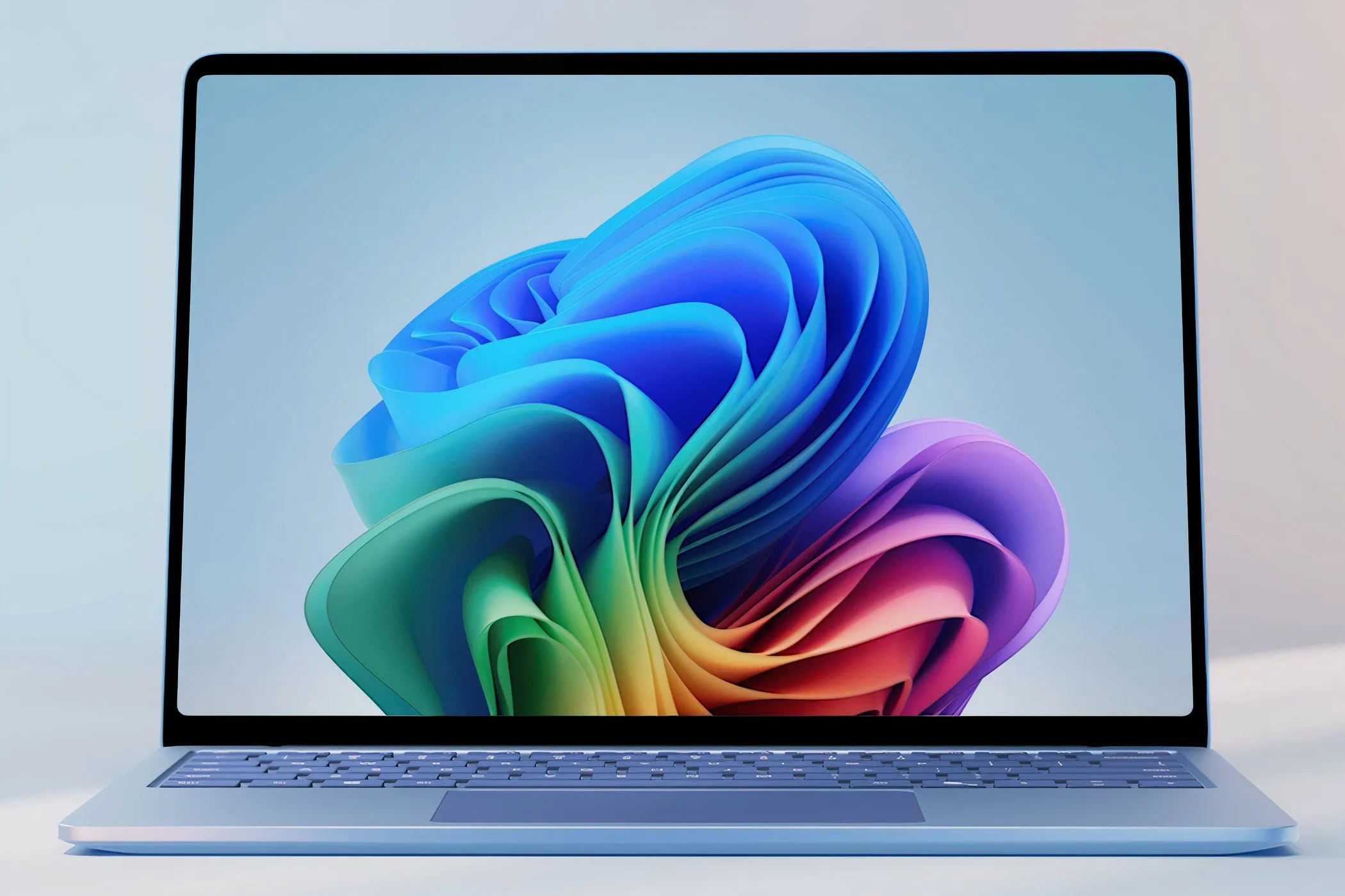 Microsoft Surface Laptop 7th Edition màu bạch kim mở nắp