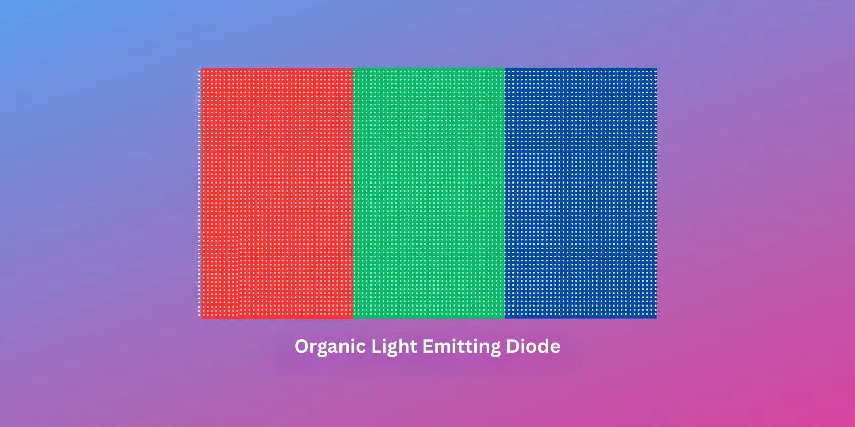 Minh họa cấu trúc tấm nền OLED tự phát sáng với một lớp hữu cơ, cho phép thiết kế siêu mỏng.