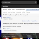 Mở cài đặt Gmail để quản lý thông báo