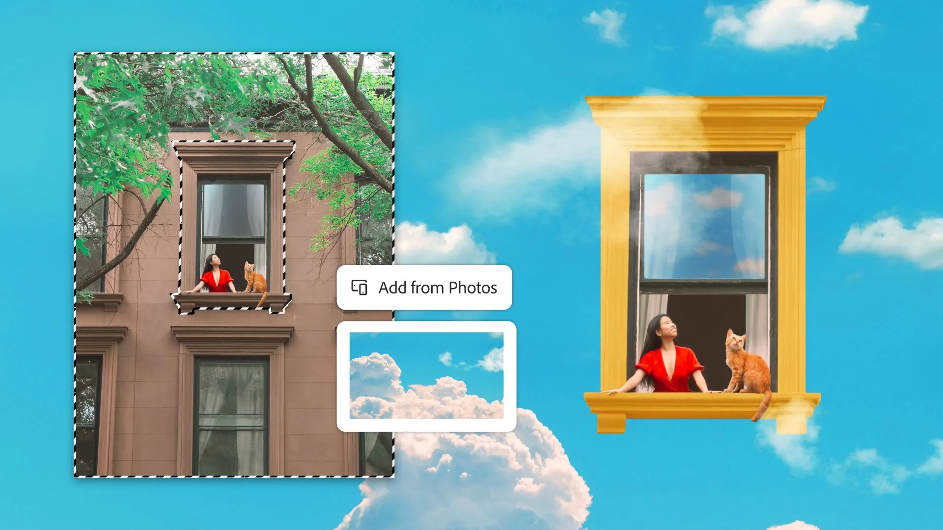 Photoshop Mobile cho phép thêm ảnh từ thư viện của bạn