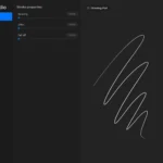 Procreate hiển thị giao diện tùy chỉnh thư viện cọ và bảng màu đa dạng
