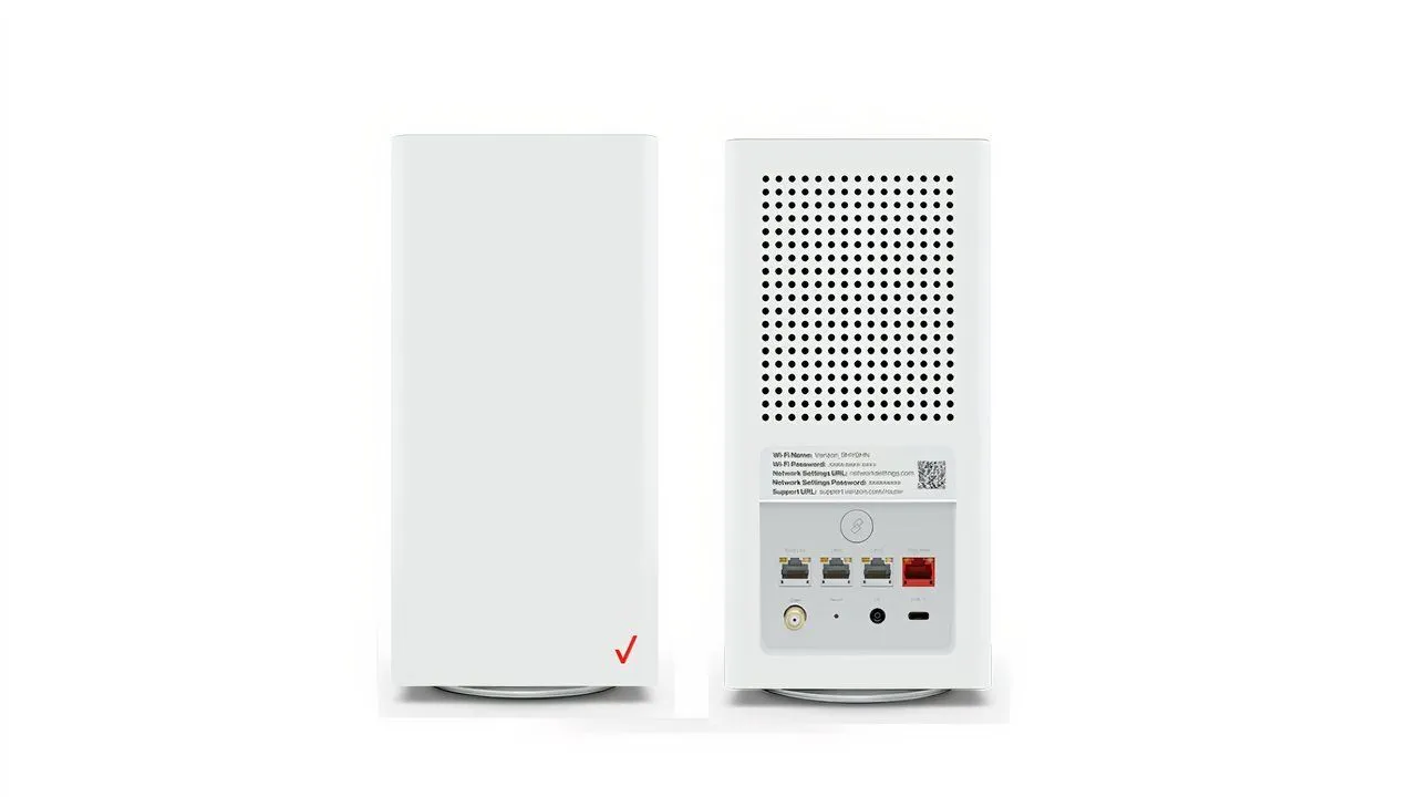 Router Verizon do nhà mạng cung cấp với thiết kế cơ bản