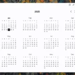 Samsung Calendar hiển thị trên màn hình lớn qua Samsung DeX, thể hiện khả năng thích ứng giao diện.