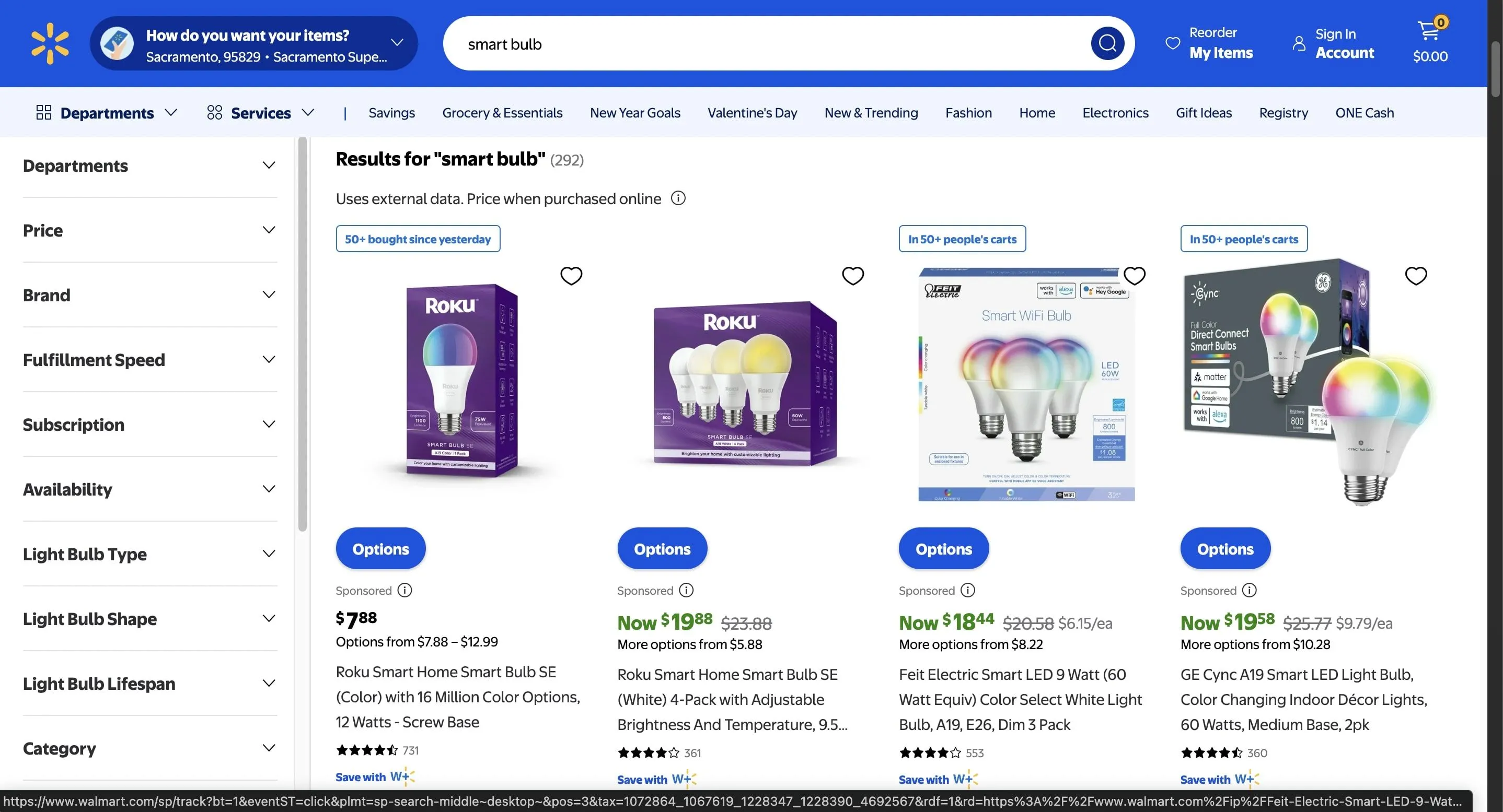 Sản phẩm bóng đèn thông minh trên Walmart, gợi ý nơi tìm kiếm các sản phẩm uy tín