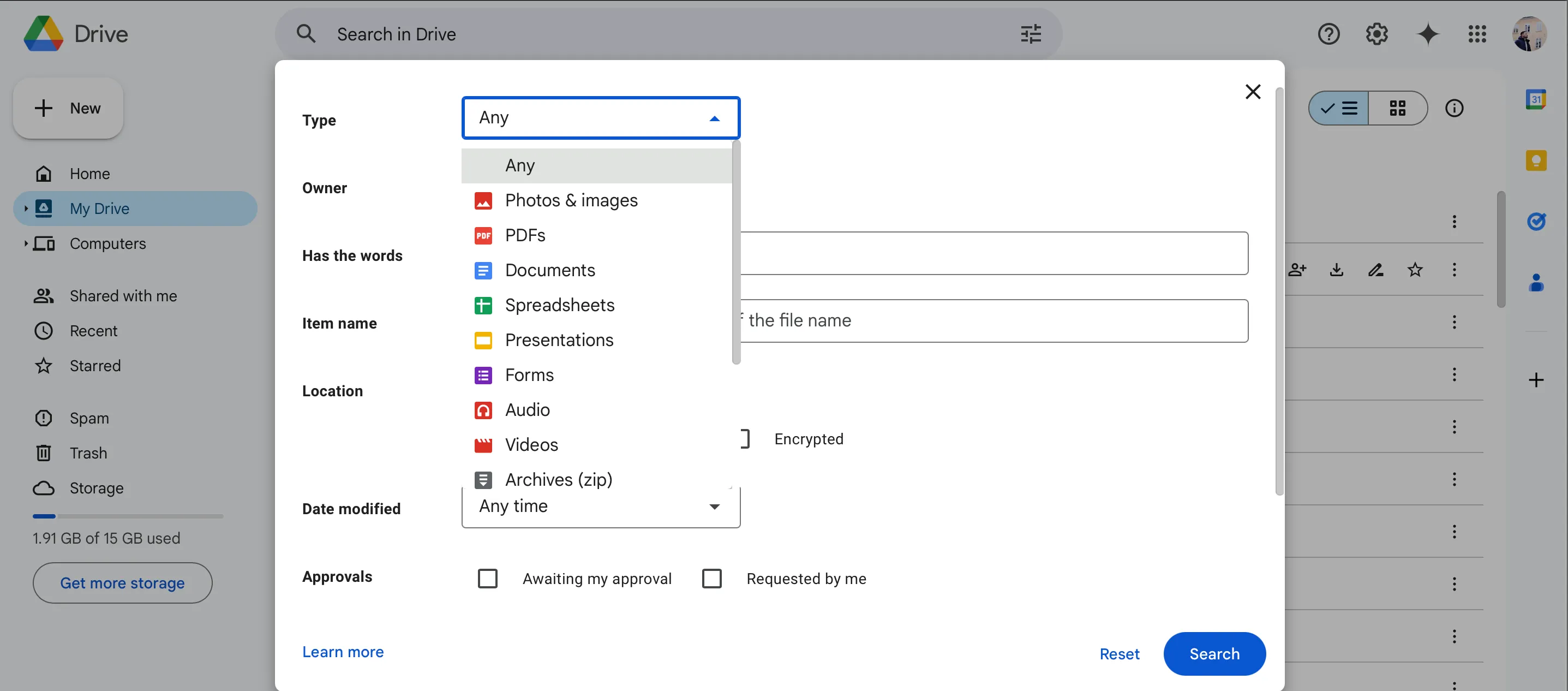 Sắp xếp và lọc ảnh, video trong Google Drive để giải phóng bộ nhớ