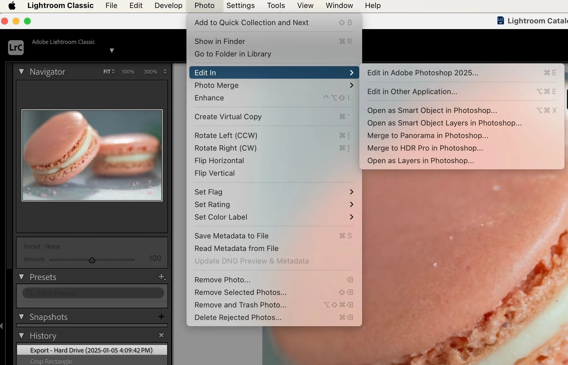 Sơ đồ tích hợp giữa Lightroom và Photoshop