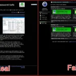 So sánh giao diện website KeePass chính thức và website giả mạo phân phối malware