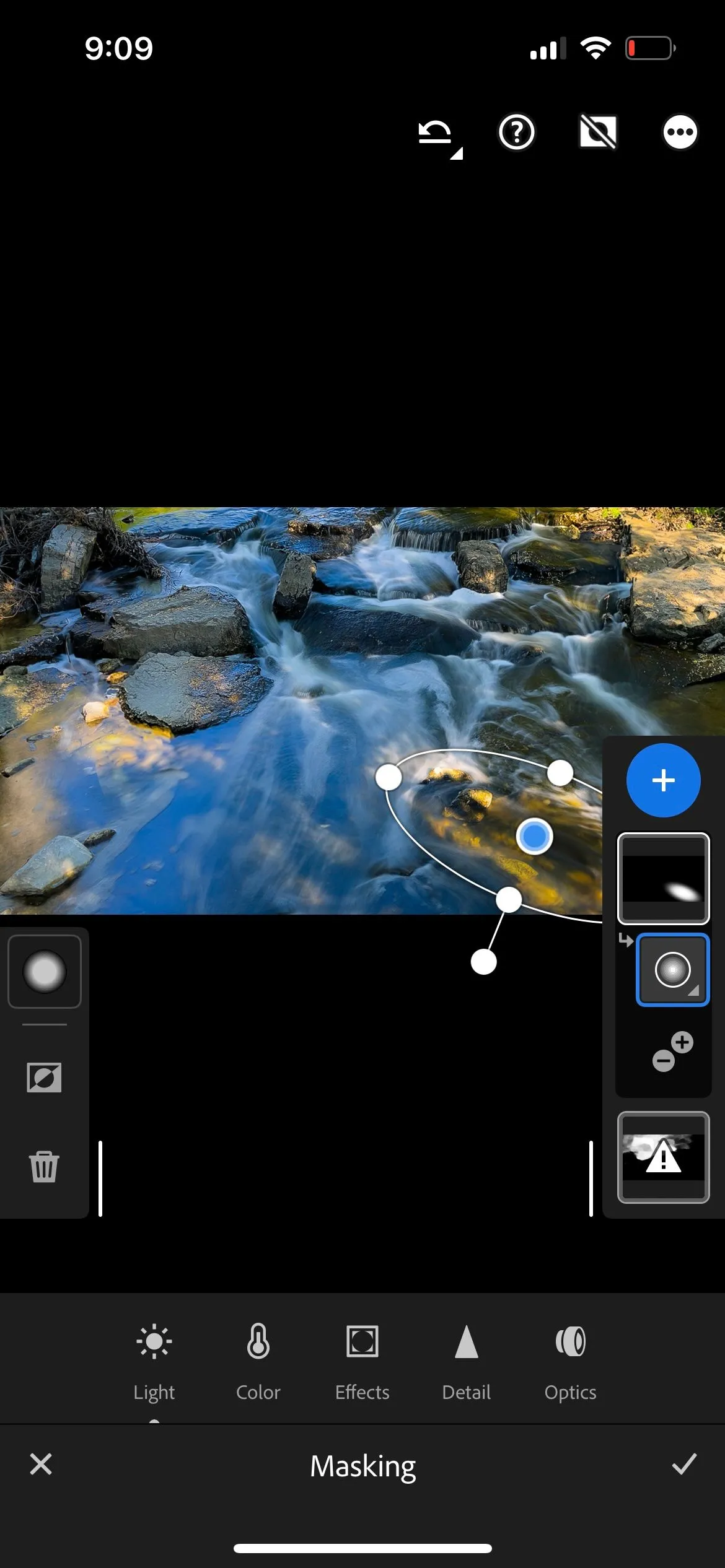 Sử dụng công cụ masking trong Lightroom Mobile để chỉnh sửa ảnh