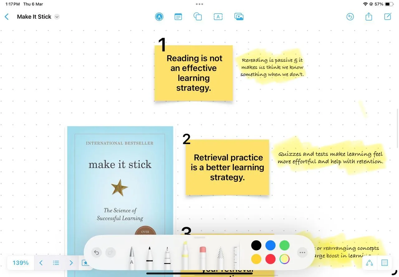 Sử dụng Sticky Notes để lập chỉ mục các chương sách một cách trực quan trong ứng dụng Freeform của Apple