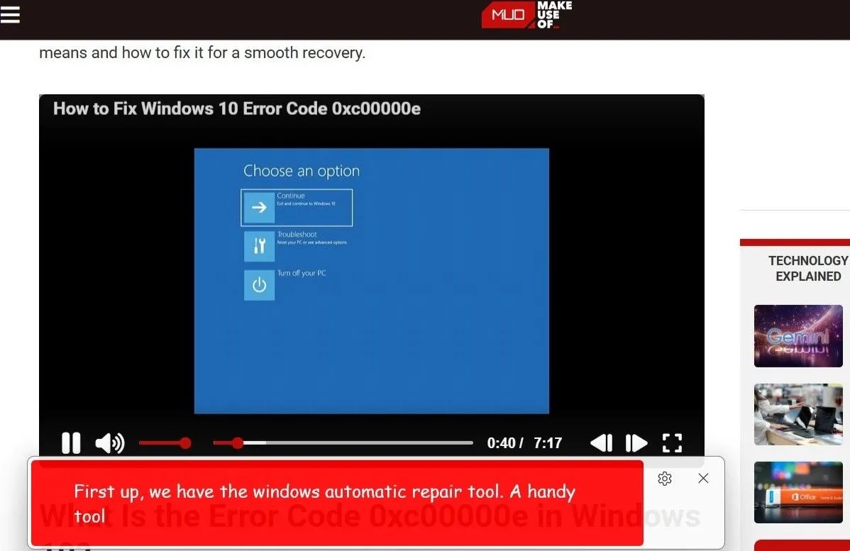 Sử dụng tính năng Phụ đề trực tiếp trên video trong Windows 11