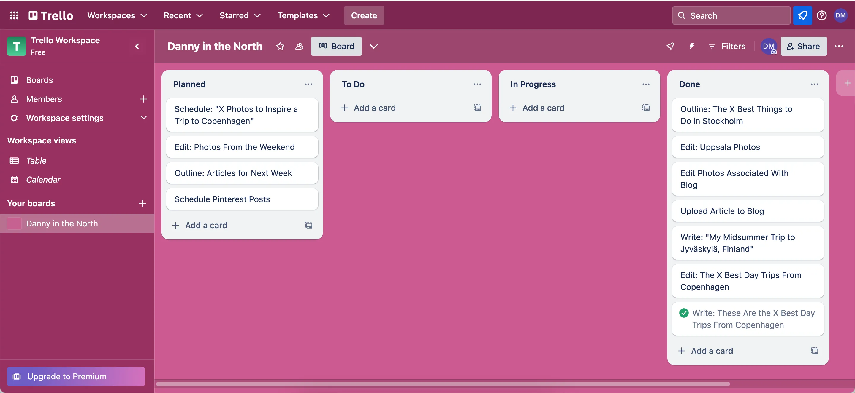Tạo bảng dự án mới trong ứng dụng Trello với các tùy chọn tùy chỉnh