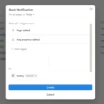 Tạo tự động hóa để gửi thông báo Slack từ cơ sở dữ liệu Notion