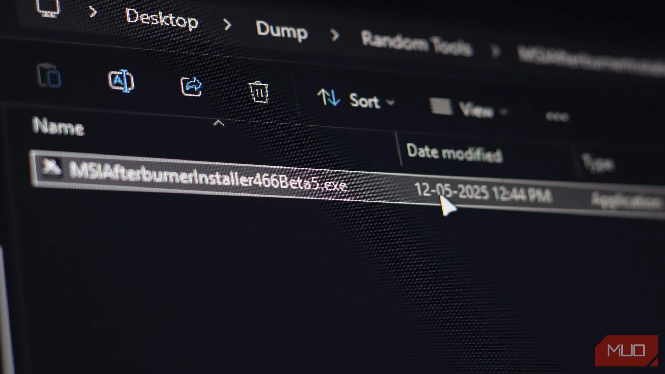 Tệp tin thực thi .exe trong File Explorer của Windows, minh họa tầm quan trọng của việc nhận diện đuôi tệp để bảo vệ hệ thống khỏi mã độc.