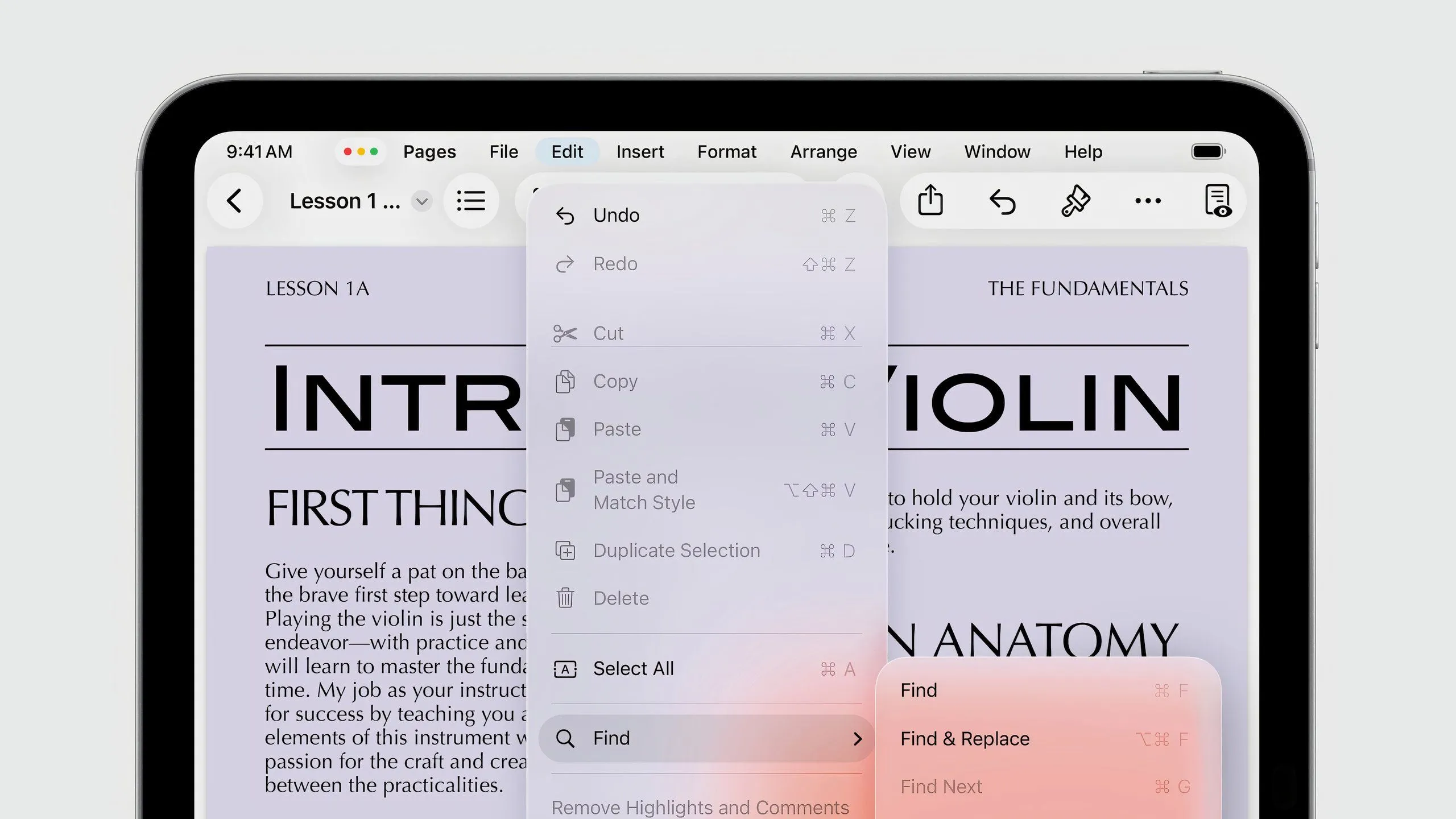 Thanh Menu Bar mới trên iPadOS 26 trong sự kiện WWDC 2025