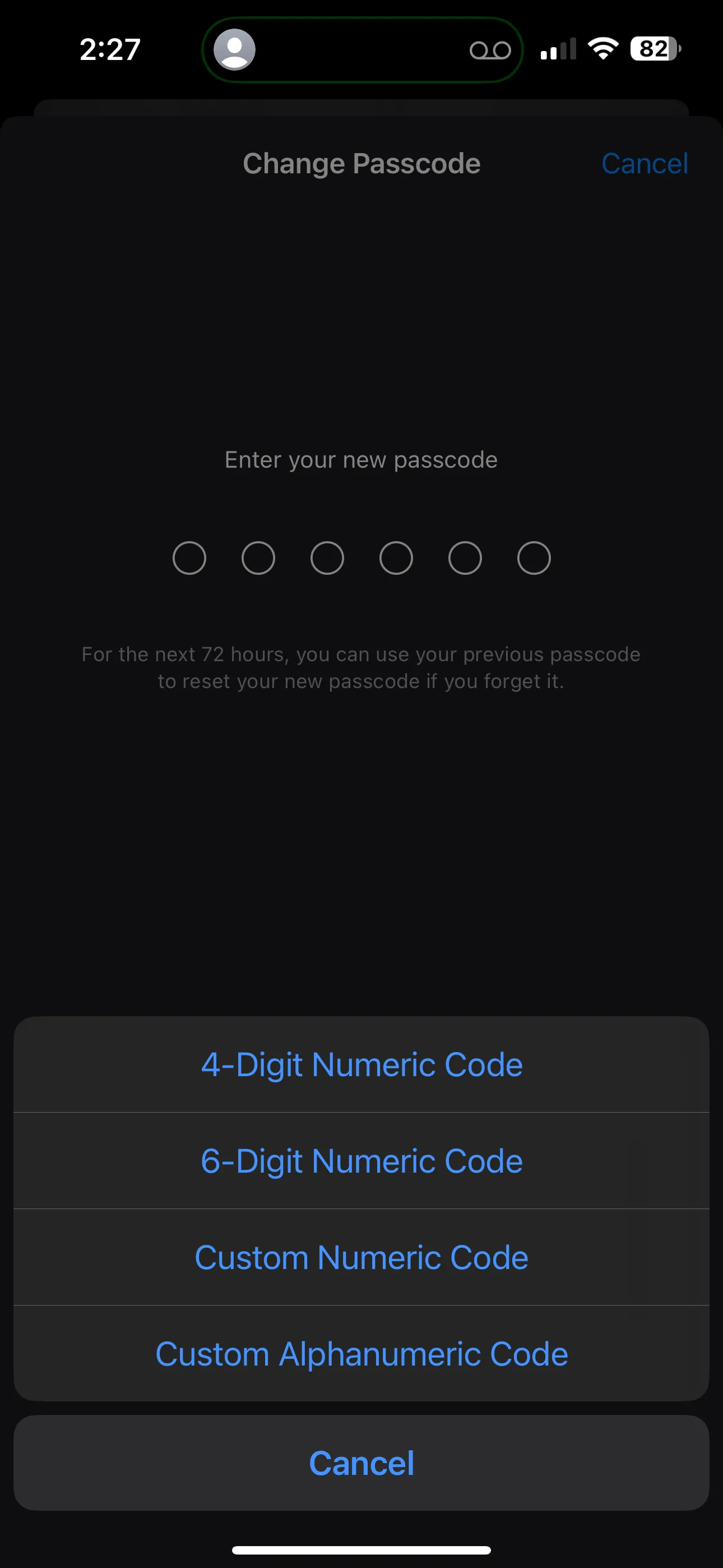 Thay đổi mật mã iPhone trong cài đặt