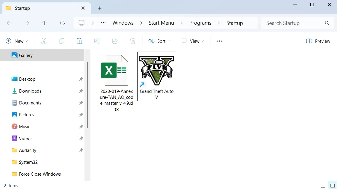 Thư mục Khởi động (Startup) của Windows