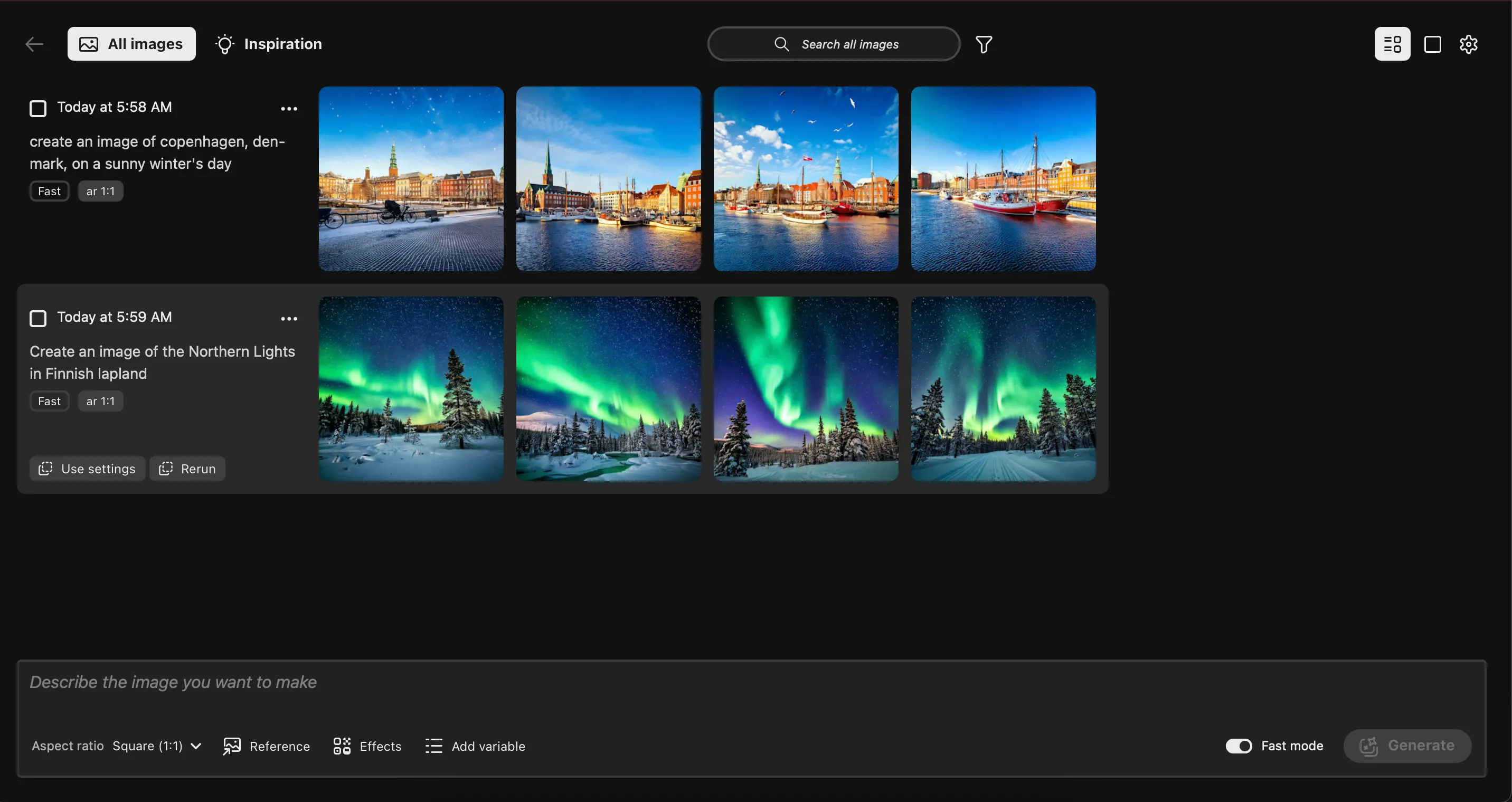 Thư viện hình ảnh được tạo bằng AI trong phiên bản beta của Photoshop
