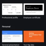 Thư viện mẫu Google Slides trên thiết bị di động
