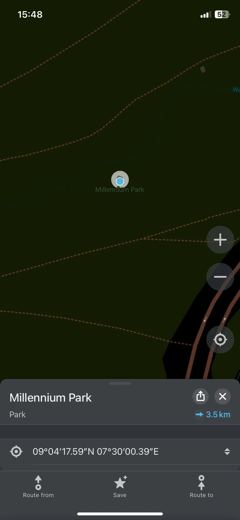 Tìm kiếm ngoại tuyến Organic Maps