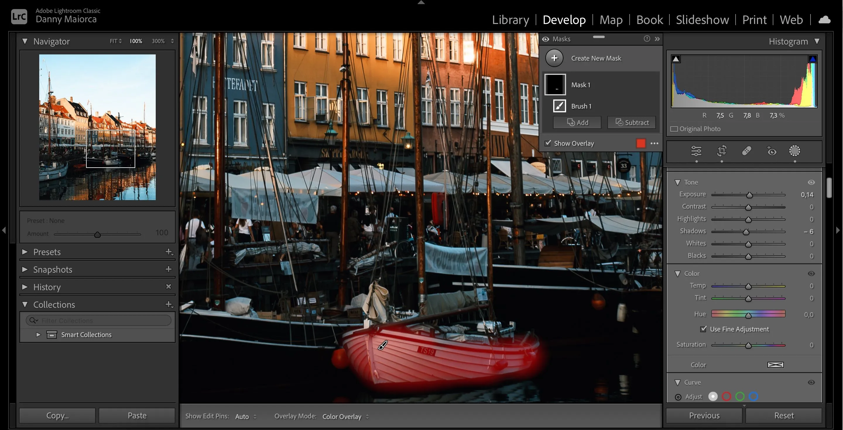 Tính năng mặt nạ (masking) nâng cao trong Adobe Lightroom giúp chỉnh sửa vùng chọn chính xác