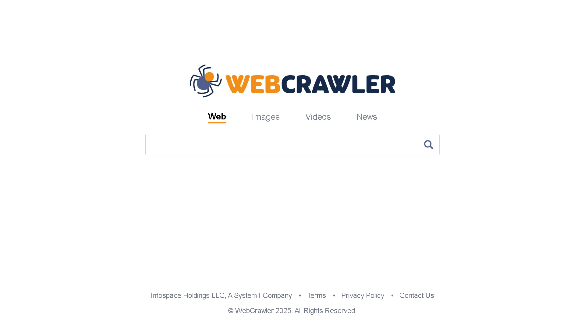 Trang chủ công cụ tìm kiếm WebCrawler.com từ năm 1994