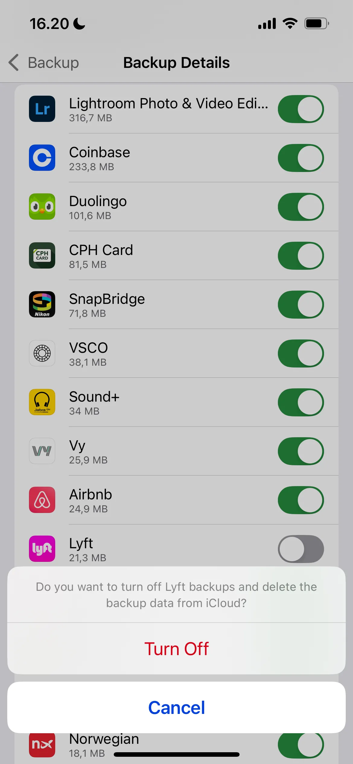 Tùy chỉnh cài đặt sao lưu iCloud, tắt sao lưu từng ứng dụng trên iPhone
